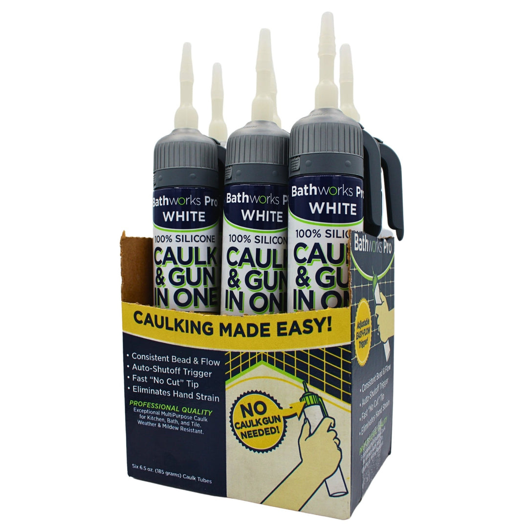 Bathworks Pro Caulk &amp; Gun In One
