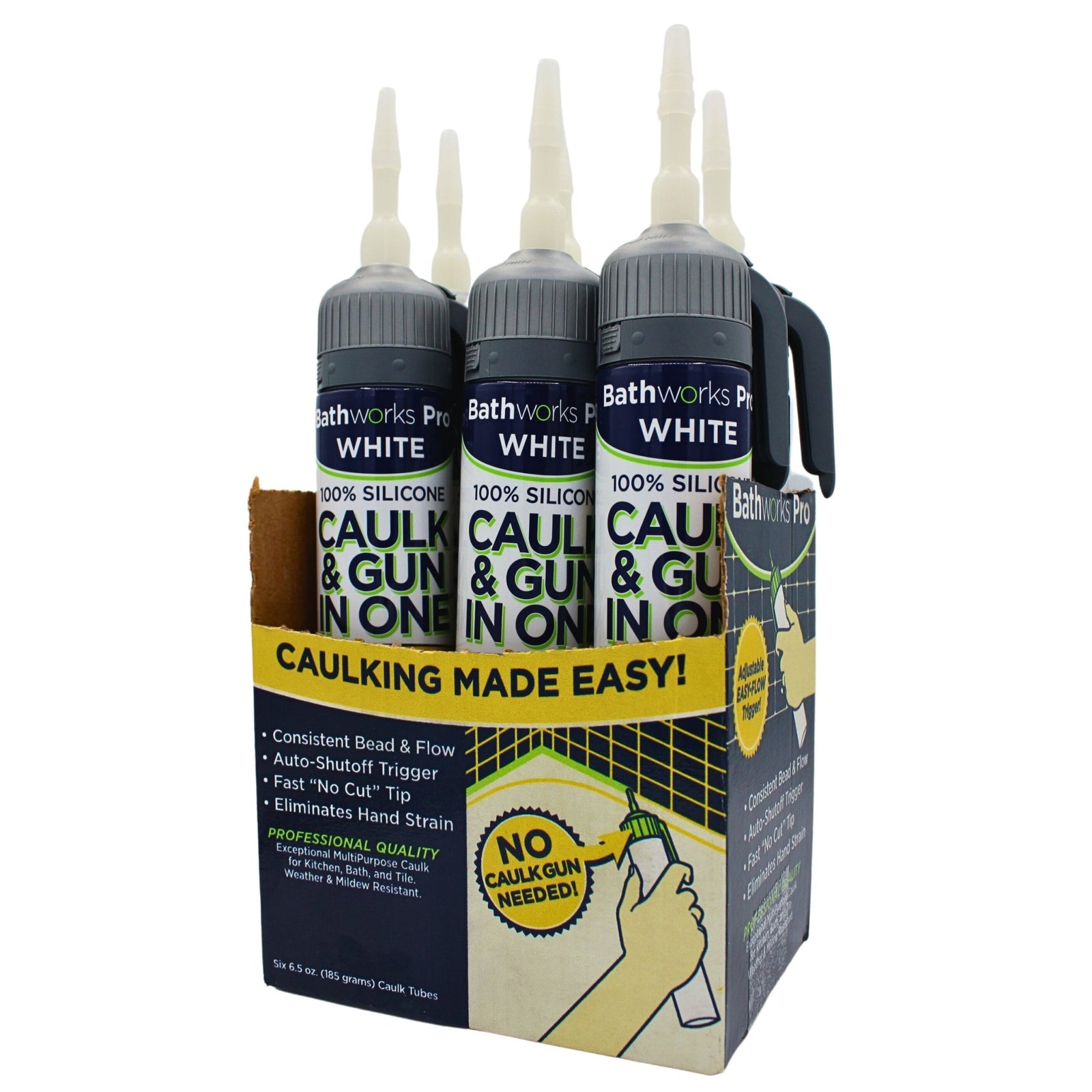 Bathworks Pro Caulk & Gun In One