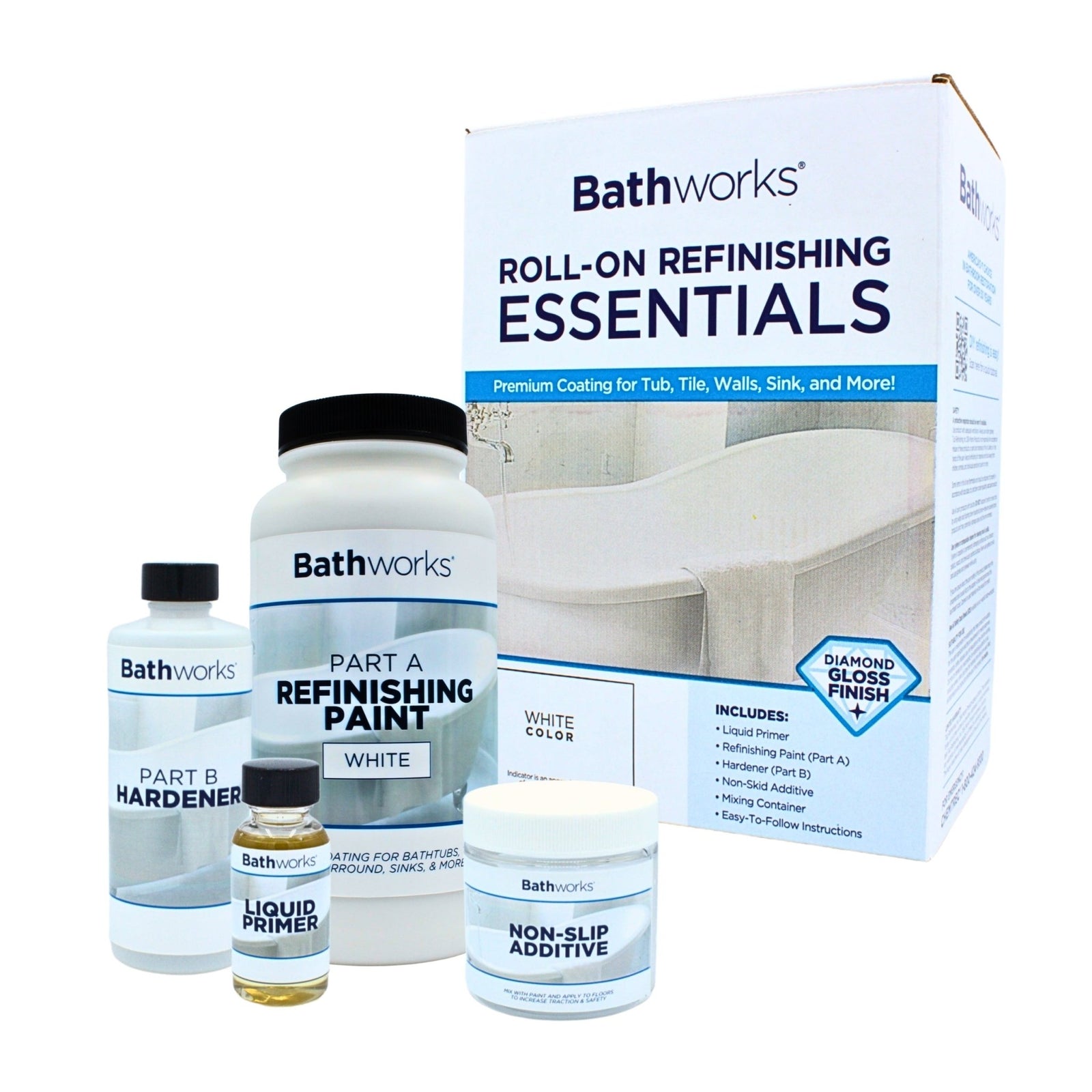 Bathworks PRO Essentials Roll-On Refinishing Kit