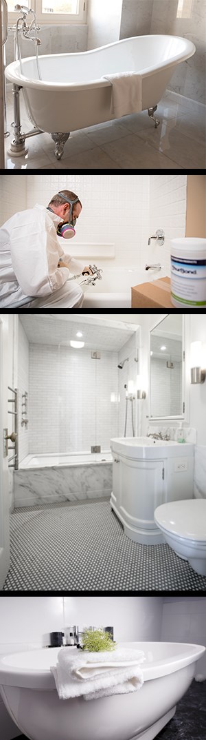 Best Bathtub Refinishing | Professional Tub Reglazing | Bathtub Refinishing Coatings | Bathtub and Sink Refinishing Polymer Resin | ShurBond Refinishing System